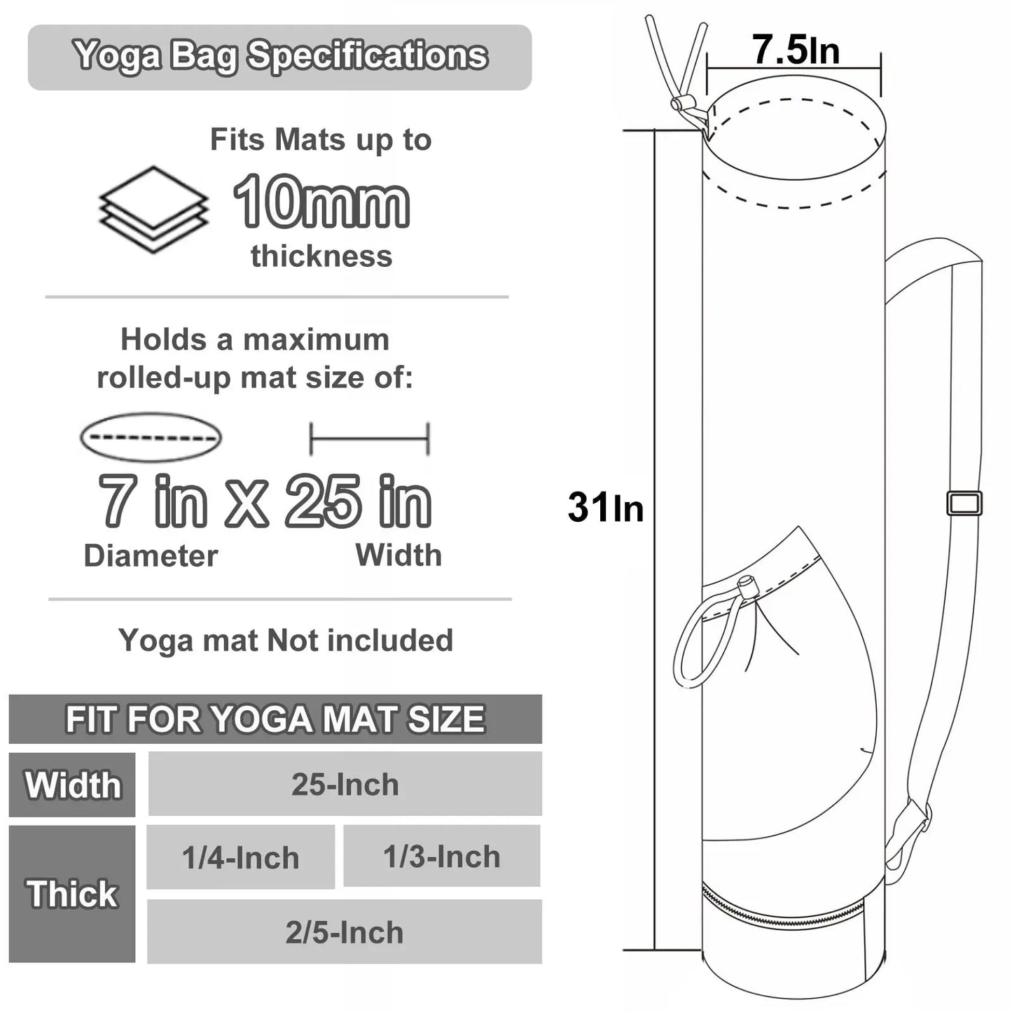 Sac de Transport pour Tapis de Yoga : Votre Compagnon Idéal pour la Pratique