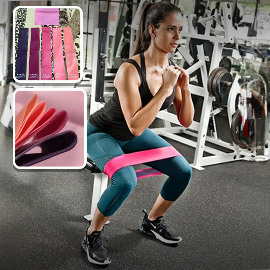 Ensemble de 5 Élastiques de musculation pour le yoga, Pilate, fitness & CrossFit