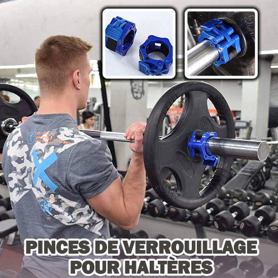 Collier de serrage pour barre de musculation