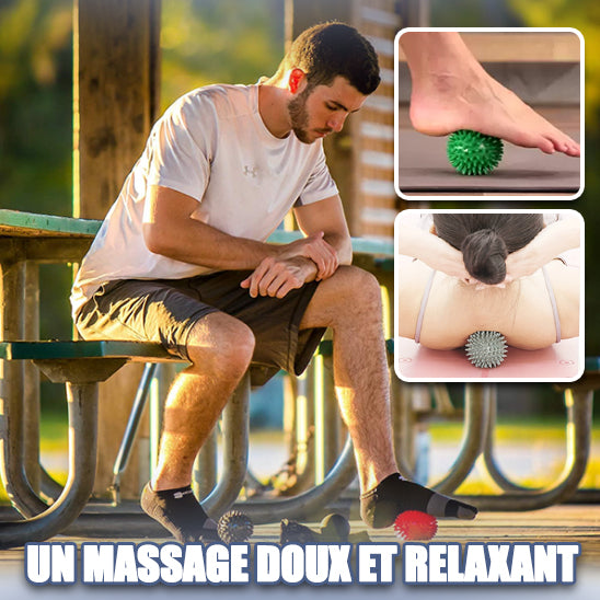 Balle de massage a picot -Moyen 7cm & Forme Arachide