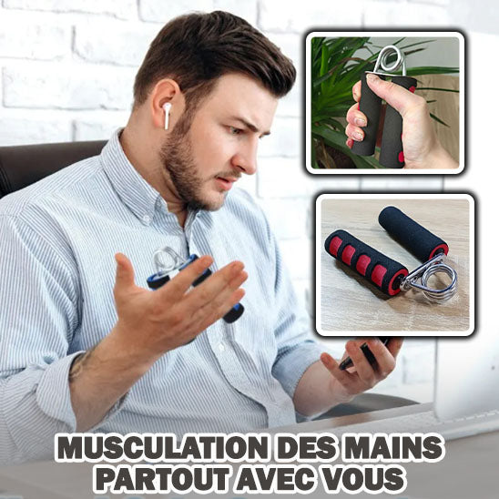 Poignée pour musculation des mains & augmentation de la force de préhension