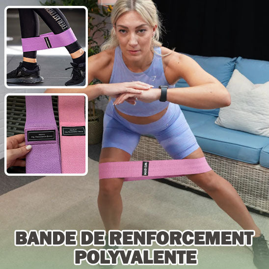 Bande élastique de fitness pour musculation des jambes & fessiers