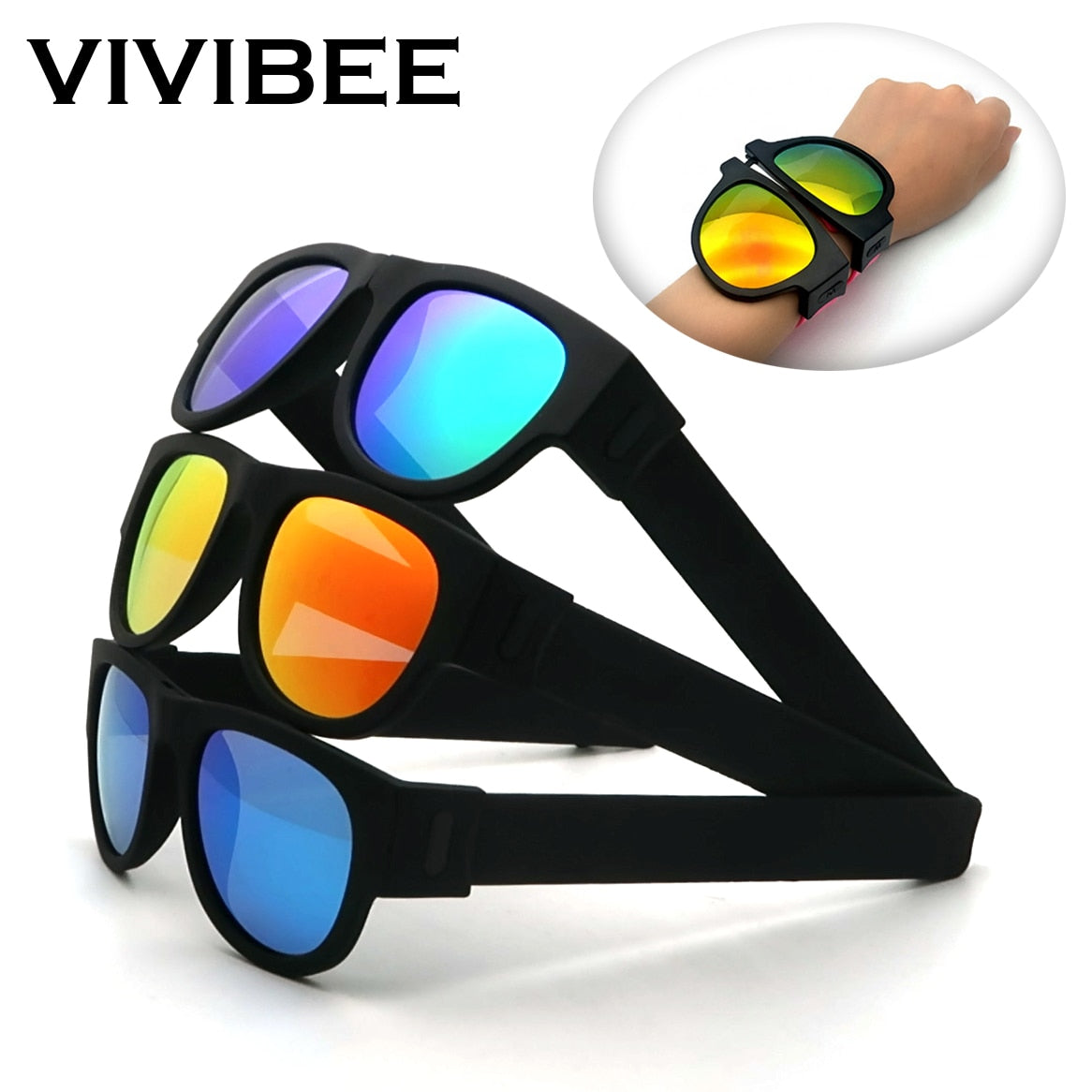 VIVIBEE- Lunettes de soleil pliantes polarisées